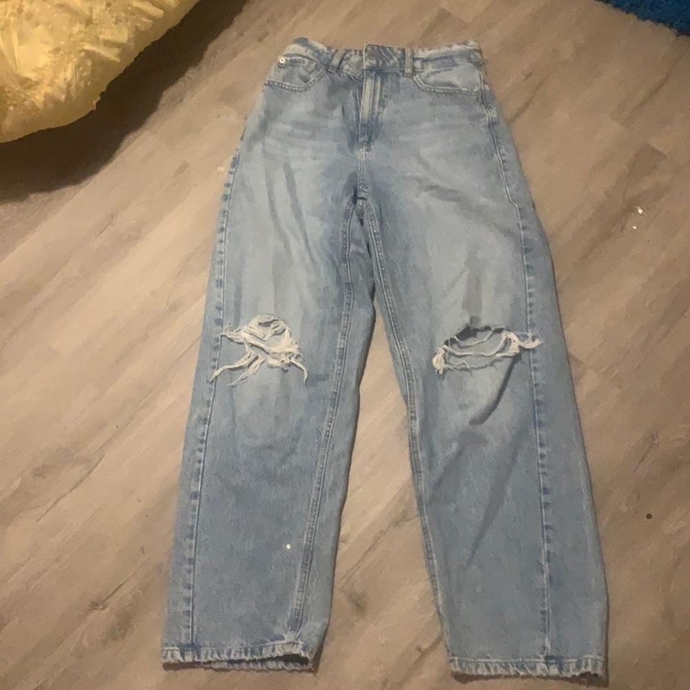 Garage wide leg jeans